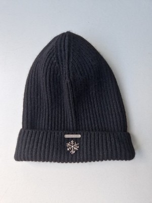 CHANEL Mütze 100% Kaschmir Schwarz   Chanel Cap Mütze