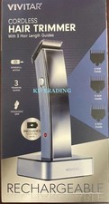VIVITAR Rechargeable Stainless Steel CORDLESS 3 Lengths Precision HAIR TRIMMER 