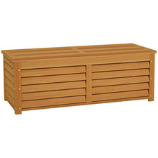 Outsunny 292L Outdoor Storage Box for Patio, Pool, Light Brown
