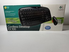 Logitech Cordless Desktop EX100 Wireless Keyb...