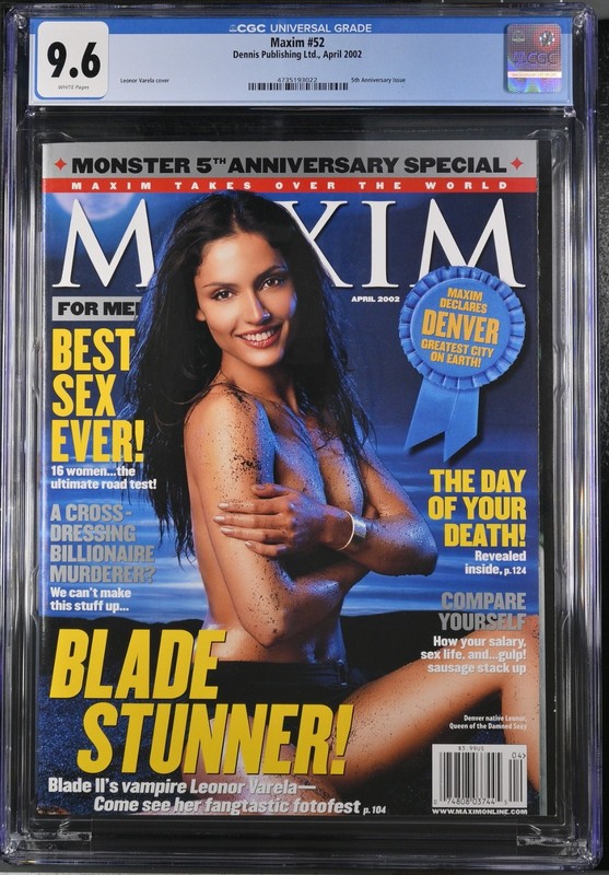 2002 Maxim Magazine LEONOR VARELA CGC 9.6