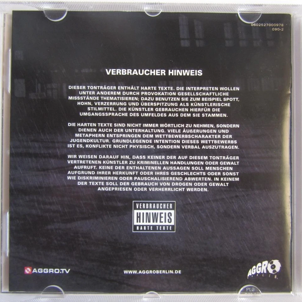 Fler of Fler CD Germany Import Aggro Berlin Self Titled Eponymous German SAME Foto 4 de 4