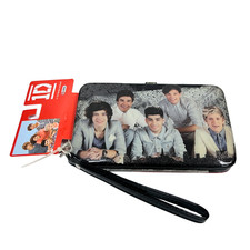 One Direction Silver/Red Cell Case Wristlet Harry Liam Zayn Louis Niall