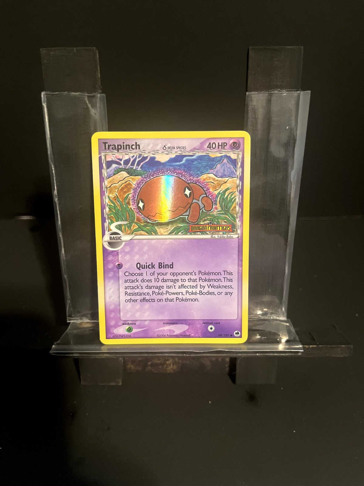 Trapinch - (Delta Species) STAMPED 69/101 Dragon Frontiers Reverse Holo - Pokemo