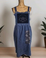 Vintage Sun Belt Denim Boho Cotton Denim Patchwork Dress S