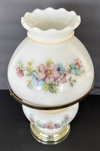 Hurricane Lamp Floral 3 Way Gone With The Wind Hand Painted 14” Tall Vintage - Picture 2 of 21