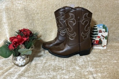 CANYON TRAILS KIDS 11 Med. COWBOY BOOTS WATER REPELLENT - Good Condition
