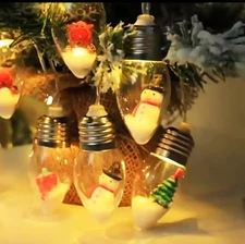 Christmas Tree String Light,10 LED Vintage Lights, 6.6FT Warm White 