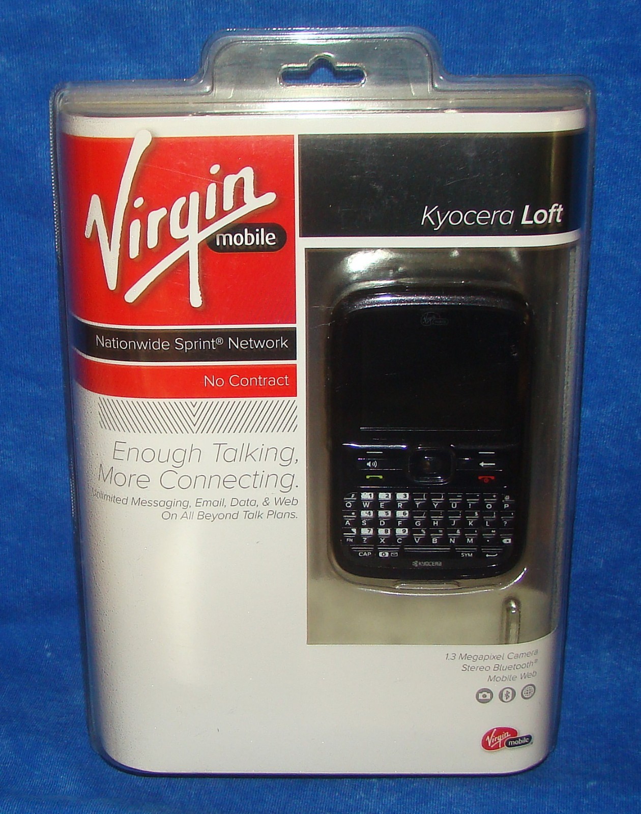BRAND NEW Kyocera Loft/Torino S2300 Virgin Mobile Black Cell Phone