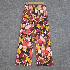 Maeve Pants 25 The Colette Wide Leg Cropped Floral Colorful Summer Boho Casual