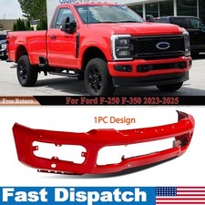 Pq Race Red W Sensor Hole Front Bumper Face Bar For Ford F-250 F-350 Sd 2023-25 Pq Race Red W Sensor Hole Front Bumper Face Bar For Ford F-250 F-350 Sd 2023-25