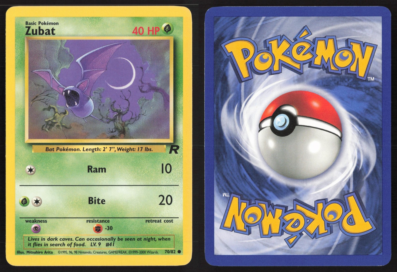 Pokemon TCG | Zubat 70/82 | Team Rocket Common | Near Mint