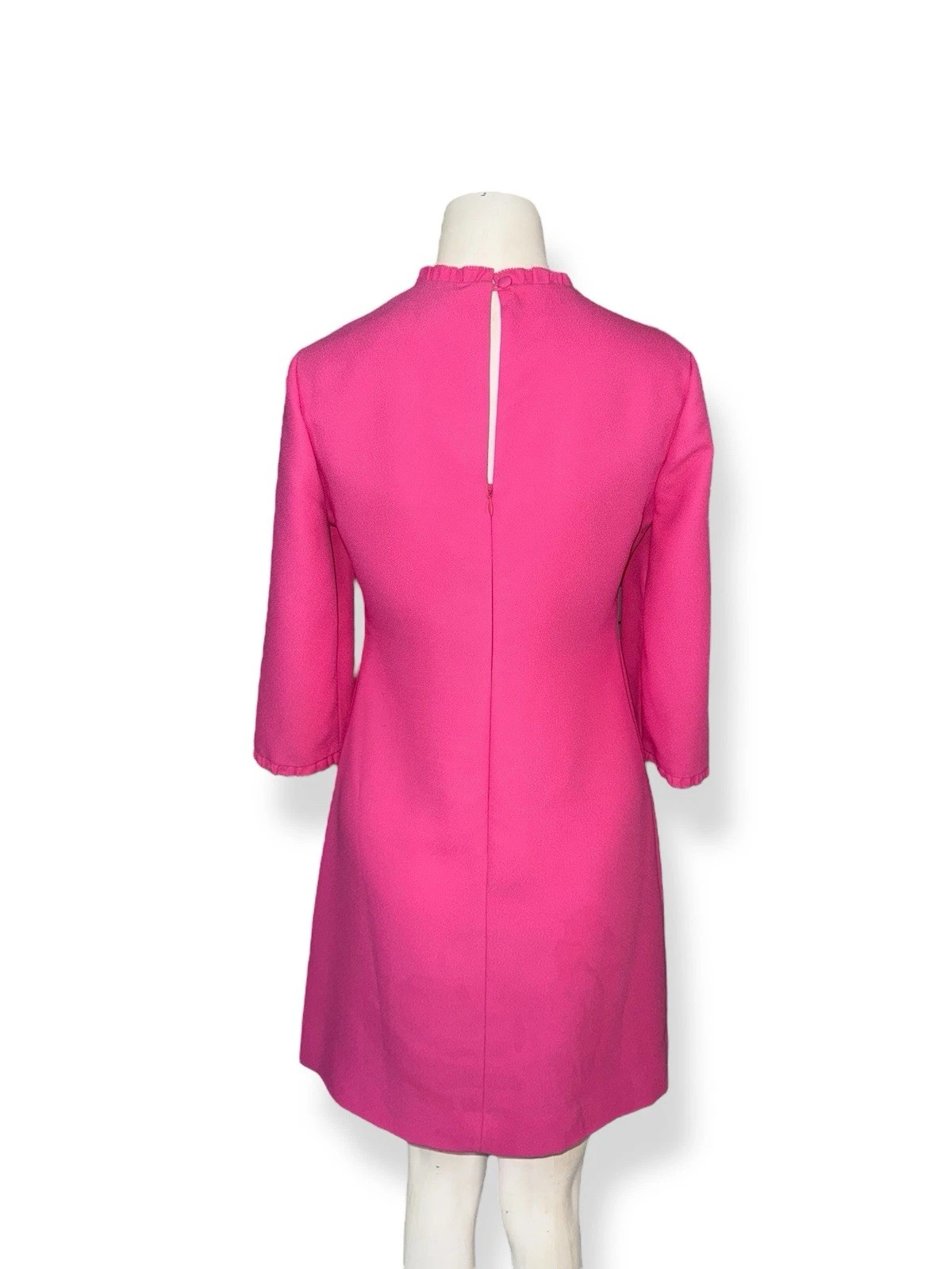 Abito Kate Spade grazioso rosa con colletto a volant e tubino mod taglia 0