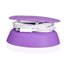 Budley - Tangle-Free Earphone/Earbud Case, Compact Storage System, Purple