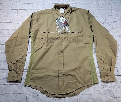Neu mit Etikett Vertx Phantom LT Herrenhemd Größe Large wüstenbraun kurzärmlig geknöpft - Bild 1 von 12