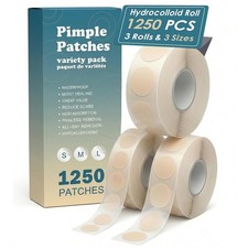 Pimple Patches for Face - 1250 Counts 3 Size ...