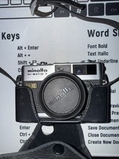Minolta HI-Matic F - Film Camera 35mm With leather case
