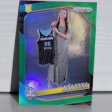 2025 Ajsa Sivka Panini Basketball WNBA Prizm Green Prizms #85 RC Chicago Sky 