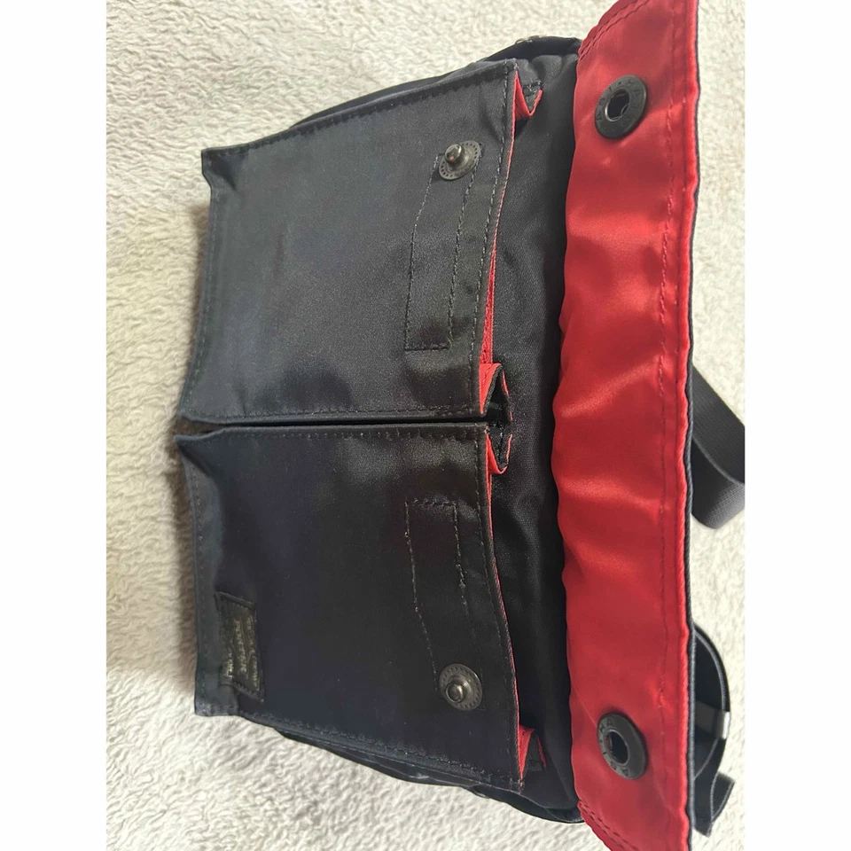 Bandolera Porter Elfine Cintura S Rojo/Negro Nylon Usada Foto 4 de 4