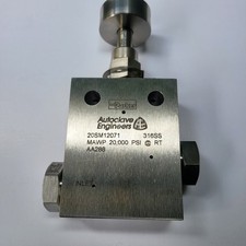 Parker Autoclave Engineers Medium Pressure Needle Valve - 20,000 psi - 20SM12071