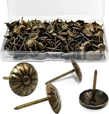 200PCS Antique Upholstery Tacks - Decorative Nails for Hanging, Heavy Duty Th...