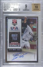 2015 Panini Contenders Cracked Ice 13/23 Robert Tyler #58 BGS 9 MINT Auto mr0