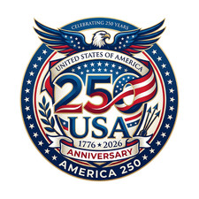 Usa Flag Vinyl Decal Sticker For 250th Birthday Anniversary Patriotic Freedom