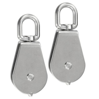 304 Stainless Steel Pulley Block M50 with 800 lbs Load and Full Rotation