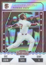 2021 Elite Extra Edition Baseball Optic College Tickets Holo: Pick from List