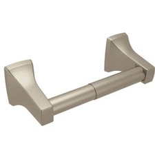 Moen Adler Brushed Nickel Wall mount Spring-loaded Toilet Paper Holder YB0108BN