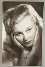 Autogramm britische Film- + TV Schauspielerin Christine Norden um 1950 (131878)