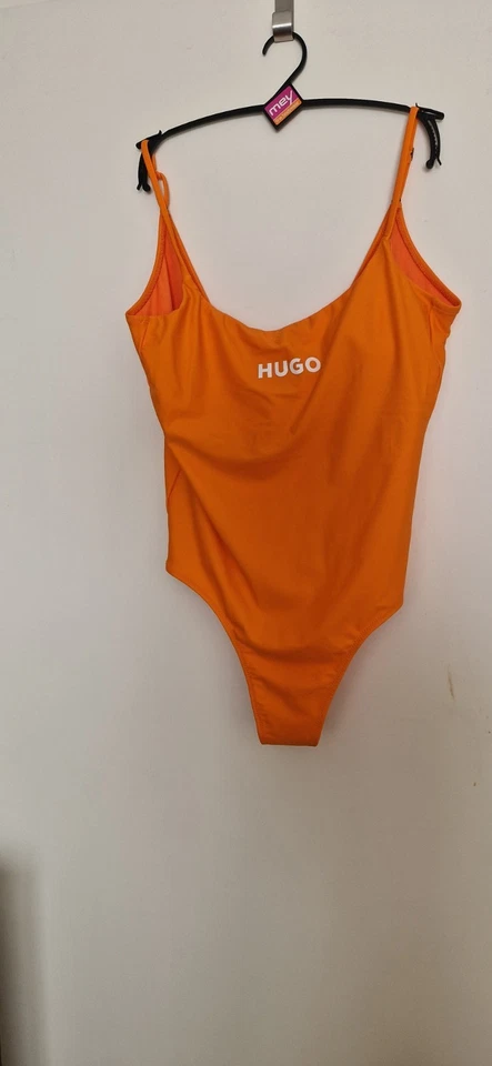HUGO Badeanzug Gr 42 Neu mit Etikett Farbe Orange mit Etikett
