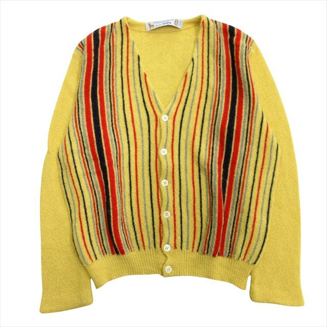 Fanni Lemmermayer Alpaca Cardigan Sweater Striped V-Neck Fanni Lemmermayer Alpaca Cardigan Sweater Striped V-Neck