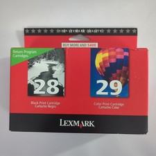 Genuine OEM Lexmark 28 Black 29 Color Ink Cartridge Pack BRAND NEW/SEALED