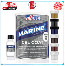 Complete Fiberglass Repair Kit: 1 Quart White Gel Coat with Tinting Pigments