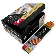PENCILS Graphite Pencil Pre-Sharpened Office School Supplies #2 180 Pcs ARTEZA