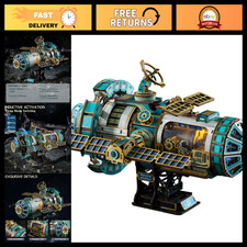 3D Wooden Puzzle Model of International Space Station - Fun DIY Craft for Adults