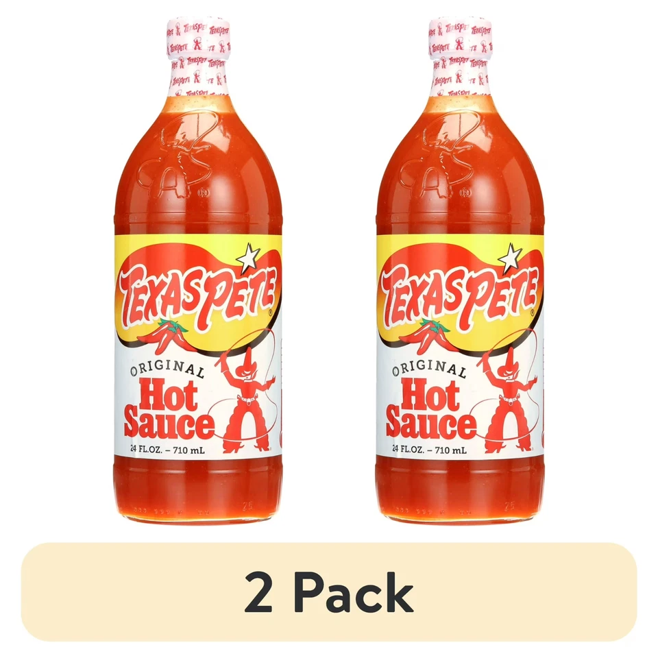 Texas Pete Original Hot Sauce, Gluten Free, 24 Fl Oz ( 2 Pack ) - Free Shipping