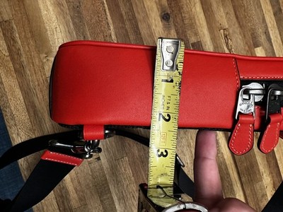 Coach Sullivan Pack Crossbody Bag C9869 Signature Leather Miami Red New Open Box