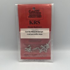 KRS ND23 N Gauge 3 Rail Built Buffer Stops White Metal Kit Model Railway