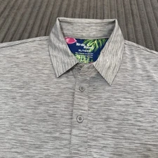 Birdie Bound Golf Polo Mens XL Gray Heather Performance Athleisure Stretch