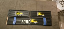 Nos Ford Boogie Van Step Treads Mats 3 Pc Set - Floor Mat Sill Rat Rod Nos Ford Boogie Van Step Treads Mats 3 Pc Set - Floor Mat Sill Rat Rod