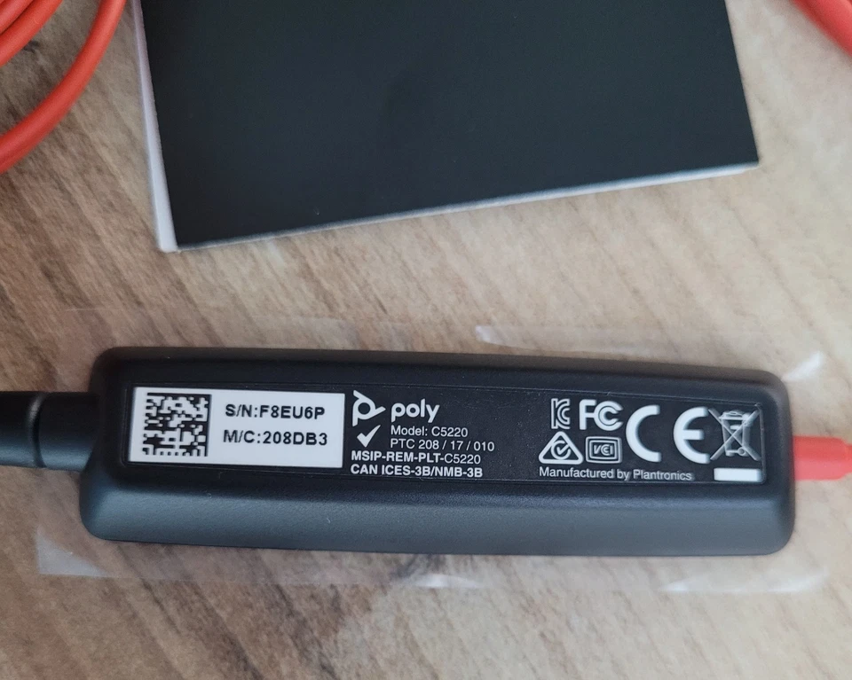 Plantronics Blackwire C5220 USB-Headset - Schwarz (20817010) - Bild 2 von 3