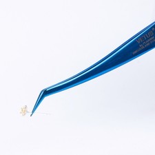 Stainless Steel Colorful Lash Tweezers, Eyelash Extension Beauty Tool
