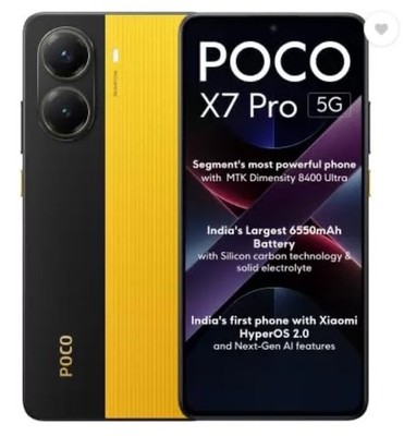 Xiaomi POCO X7 PRO 5G Unlocked 12GB RAM 256GB -Yellow