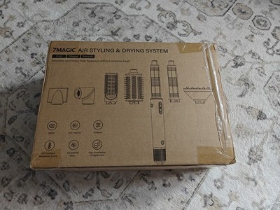 7MAGIC 7 in 1 Hair Styler & Hair Dryer Brush, Negative Ionic Hot Air Style