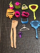 Monster High Doll 12pc Accessories Lot Hanger Key Corset Purse Glasses Teapot