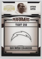 2005 Donruss Gridiron Gear Performers Gold 21/100 Antonio Gates #P-2 HOF 0q3