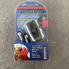 Listen Up Personal Sound Amplifier Hearing Aid Device As Seen On TV New