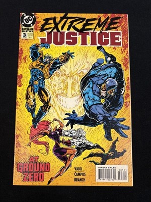 EXTREME JUSTICE NO 3 DC COMIC BOOK APRIL 1995 DIRECT COMICS ART 1990'S ADS